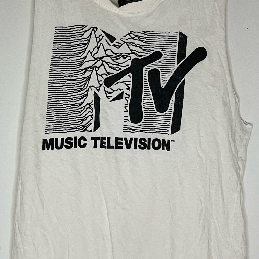 MTV Black and White Graphic Tank